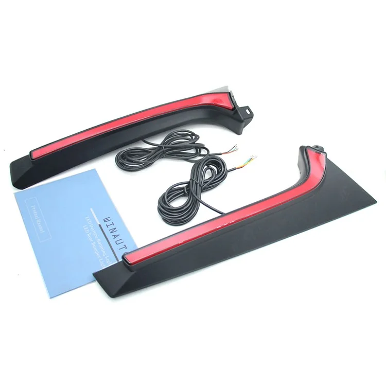 Pour Toyota Raize 2020-2022 1 Paire Voiture Arrière Pare-chocs Clair LED Rouge DRL Turn Signal Freinage - Rouge