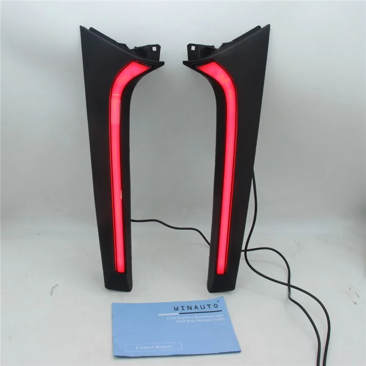 Pour Toyota Raize 2020-2022 1 Paire Voiture Arrière Pare-chocs Clair LED Rouge DRL Turn Signal Freinage - Rouge