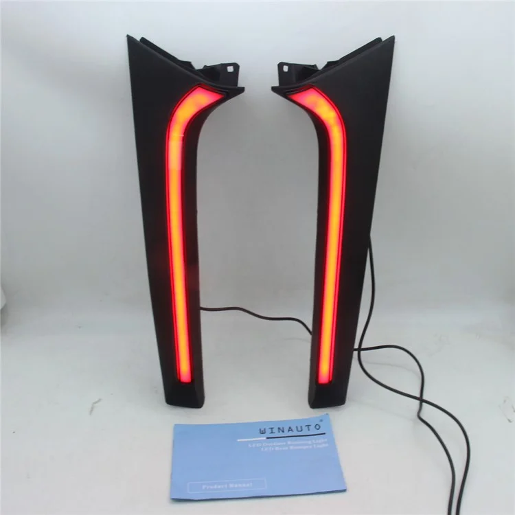 Pour Toyota Raize 2020-2022 1 Paire Voiture Arrière Pare-chocs Clair LED Rouge DRL Turn Signal Freinage - Rouge