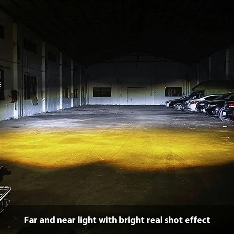 W06 30W High Brightness LED Car Driving Light SUV Off-Road Vehicle Spotlight - White+Yellow+Blue