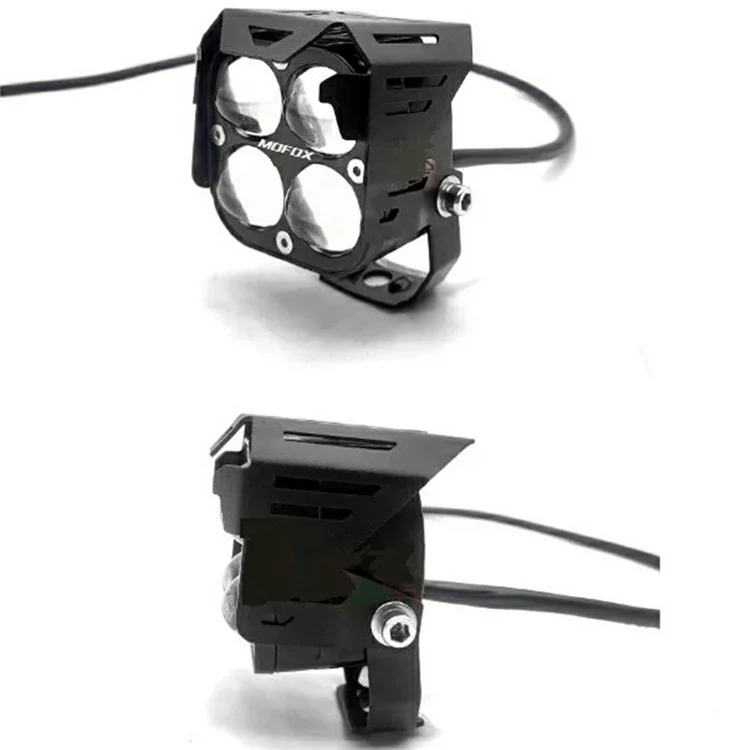 W06 30W High Brightness LED Car Driving Light SUV Off-Road Vehicle Spotlight - White+Yellow+Blue