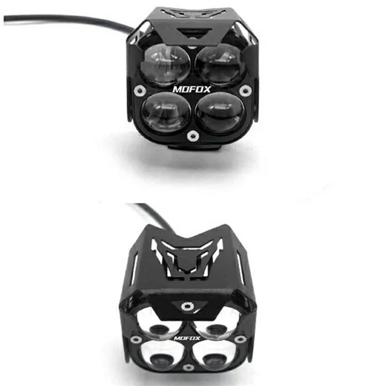 W06 30W High Brightness LED Car Driving Light SUV Off-Road Vehicle Spotlight - White+Yellow+Blue