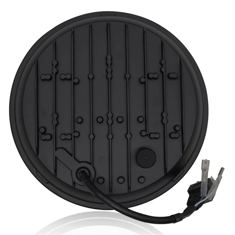 Faro delantero de 7 pulgadas para Wrangler Harley Motorcycle Boss, haz alto y bajo con ojo de ángel LED circular