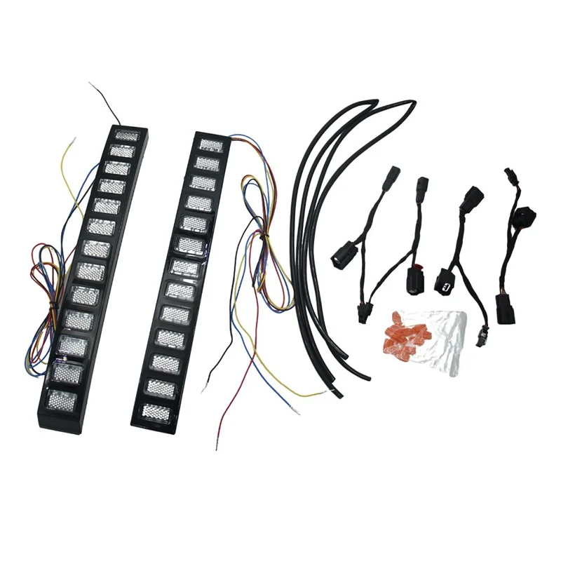 WINAUTO MCL1008AYB Für Prado 2024 Dreifarbige LED-Tagfahrlichter mit fließendem Blinkersignal