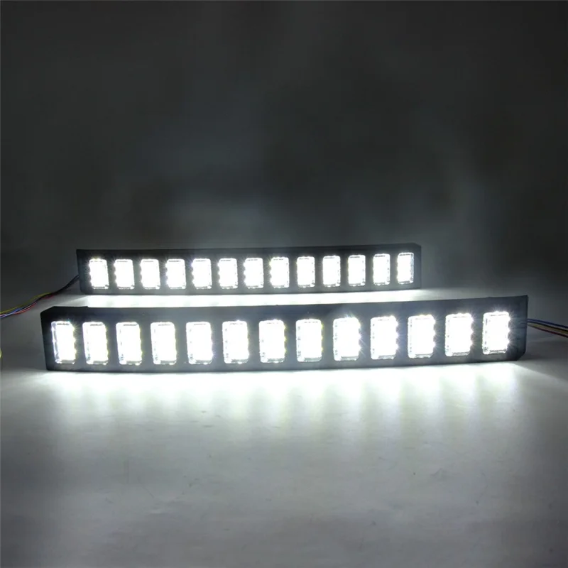 WINAUTO MCL1008AYB Für Prado 2024 Dreifarbige LED-Tagfahrlichter mit fließendem Blinkersignal