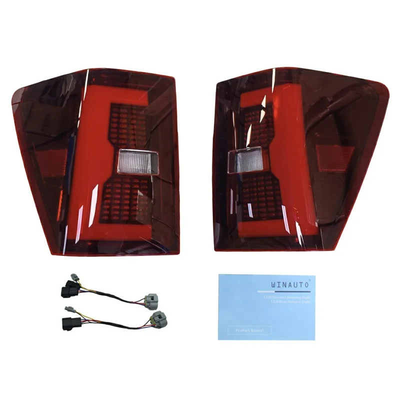 WINAUTO MCT703AS 1 Par para Jeep Grand Cherokee 2005-2010 Luz Trasera LED de Coche IP67 Impermeable, Rojo