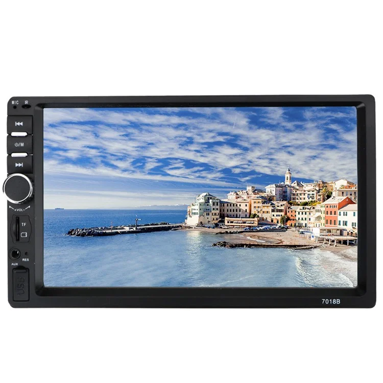 7012B 7 Pulgadas Pantalla Táctil Bluetooth HD Multimedia Player 2 Din Car FM Radio Inversión Mostrar Música Video Player