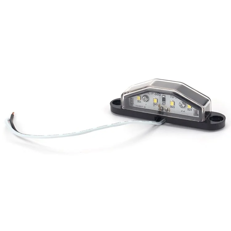 Kit de Feux Arrière A4136 à 10 Led Pour Camion 12v, Remorque, Véhicules Signal de Tour de Virage Étanche Avec Plaques Réfléchissantes / Lampes Latérales / Éclairage de la Plaque D'immatriculation - Type G Set