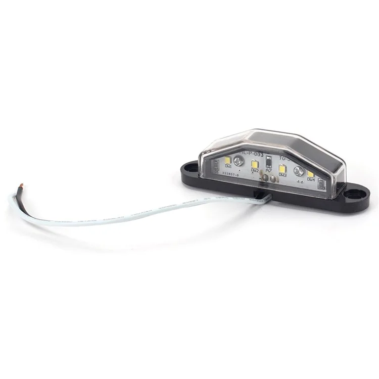 Kit de feux arrière à 10 LED A4135 pour camion de 12 V, remorque, véhicules Ensemble de feux de direction résistant à l'eau avec câble à 5 noyaux de 8 m / feu de position / feu de plaque d'immatriculation - Type F Set