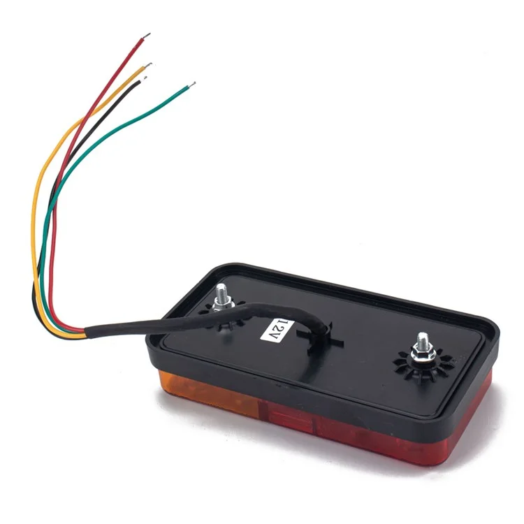 A4133 Kit de Feux Arrière à 10 Lel Résistant à L'eau Pour Camion 12v, Véhicules de Remorque Tournez le Signal Avec un Câble de 8 m de 5 Mètres / Attaches de Câble / Éclairage de la Plaque D'immatriculation - Type D Set