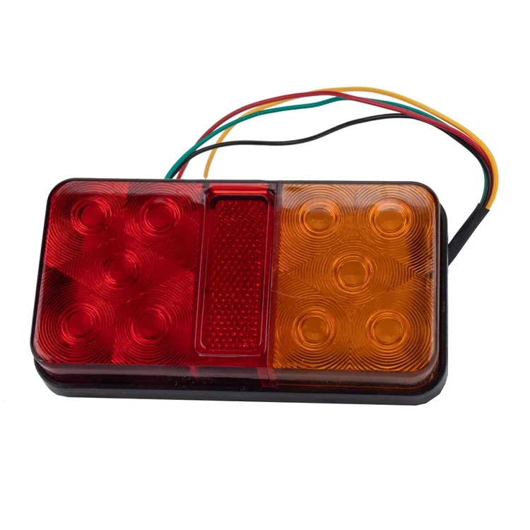 A4086 Kit de Feux Arrière de la Remorque à 10 Led Pour Véhicules de Camion 12V Tiraning Signal de Virage Avertissement Avec un Câble de 8 m de 5 Mètres - Tapez un Ensemble