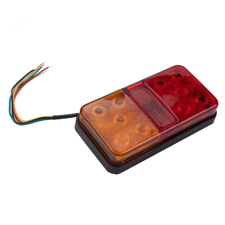 A4086 Kit de Feux Arrière de la Remorque à 10 Led Pour Véhicules de Camion 12V Tiraning Signal de Virage Avertissement Avec un Câble de 8 m de 5 Mètres - Tapez un Ensemble