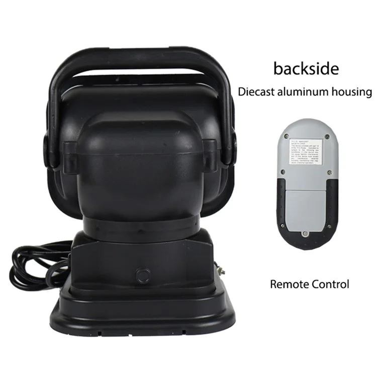 HS-SS60 7-Inch 60W DC 12-24V 5000LM 6000K Wireless Remote Control LED Search High Bay Lights Spotlights