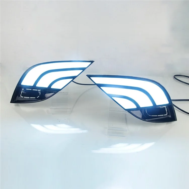 1Pair Daytime Running Light for Toyota Camry 2018 Front Lights 3-Color LED Turn Signal Lamp Car Modified Parts