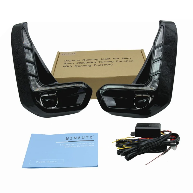 MCL561AY 1Pair Car Decoration Lamp for 2020 Toyota, Hilux LED Lights Daytime Running Lights