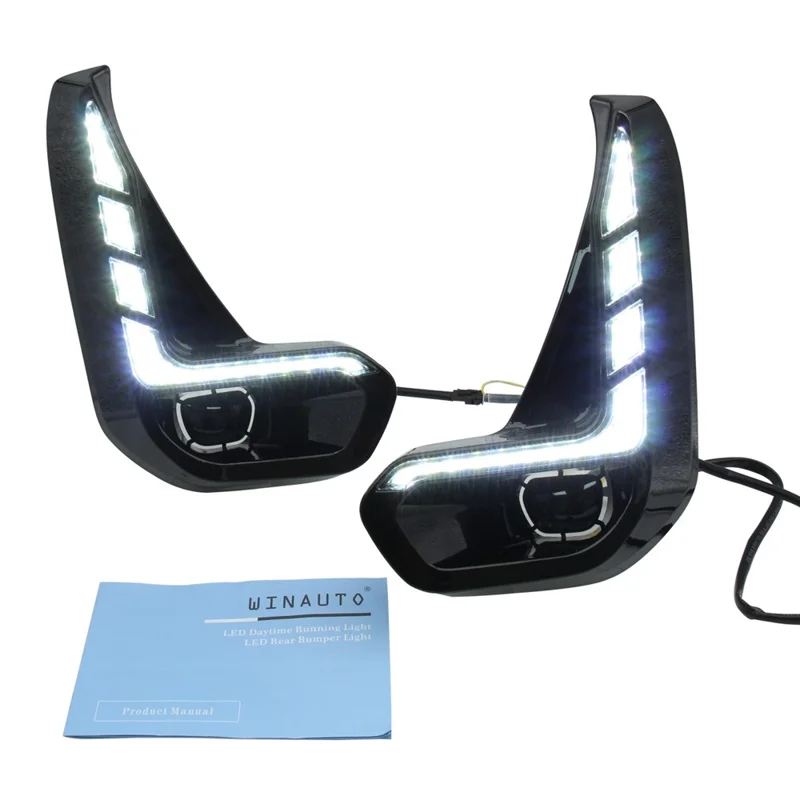 MCL561AY 1Pair Car Decoration Lamp for 2020 Toyota, Hilux LED Lights Daytime Running Lights