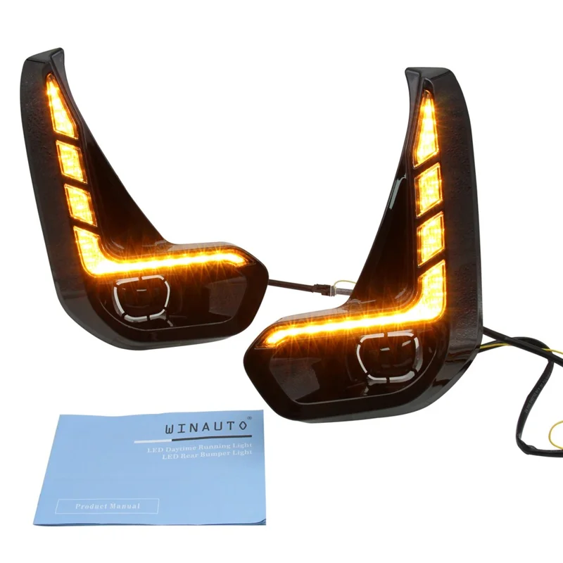 MCL561AY 1Pair Car Decoration Lamp for 2020 Toyota, Hilux LED Lights Daytime Running Lights