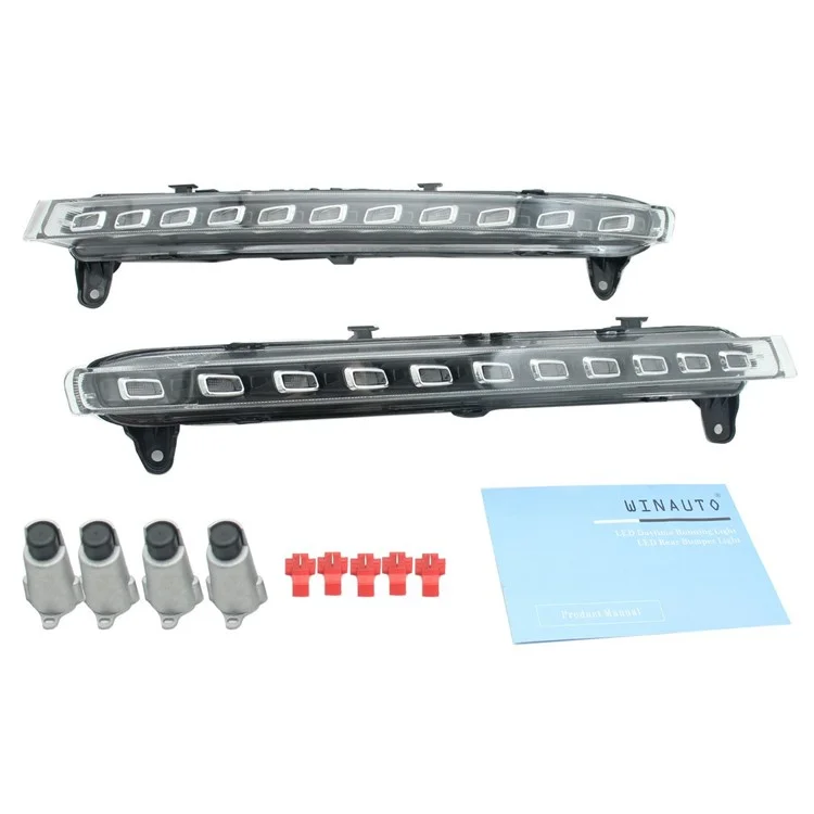WINAUTO MCL065BMY For Q7 2006-2009 1 Pair LED Daytime Running Light Car Turn Signal Lamp