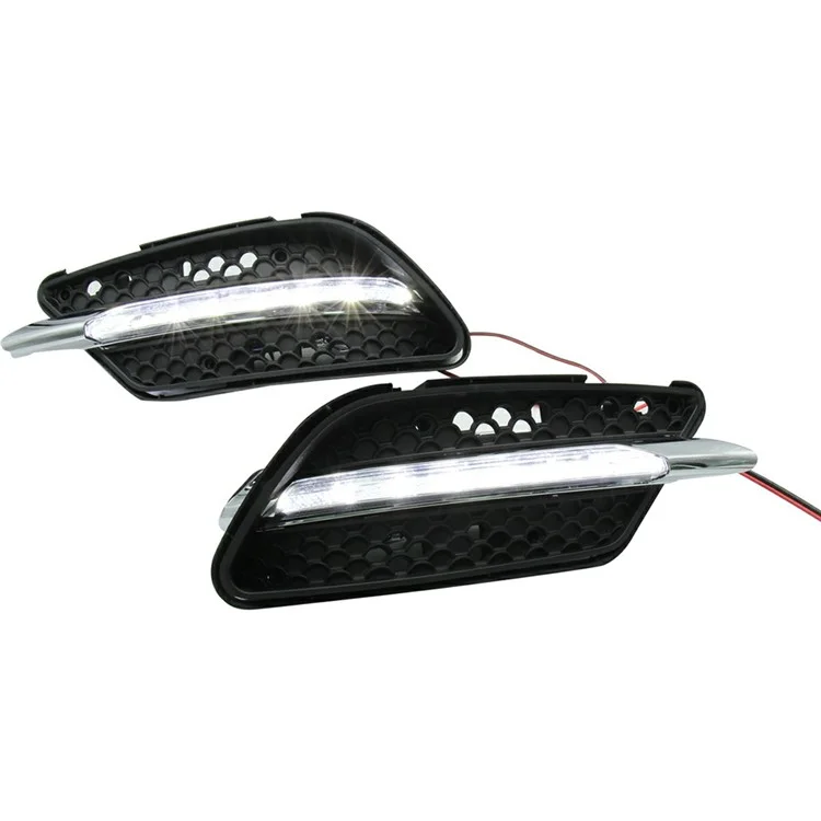 WINAUTO MCL096DCP For C-Class W204 AMG 2008 2009 2010 C200 C260 C300 1 Pair White LED Daytime Running Light
