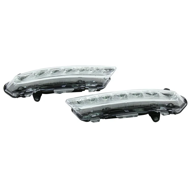WINAUTO MCL096DCP For C-Class W204 AMG 2008 2009 2010 C200 C260 C300 1 Pair White LED Daytime Running Light