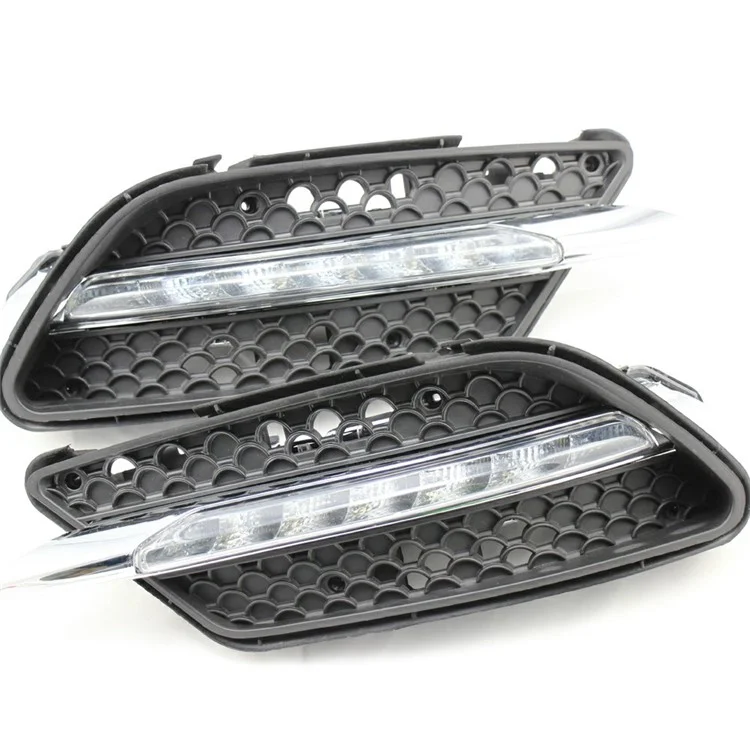 WINAUTO MCL096DCP For C-Class W204 AMG 2008 2009 2010 C200 C260 C300 1 Pair White LED Daytime Running Light