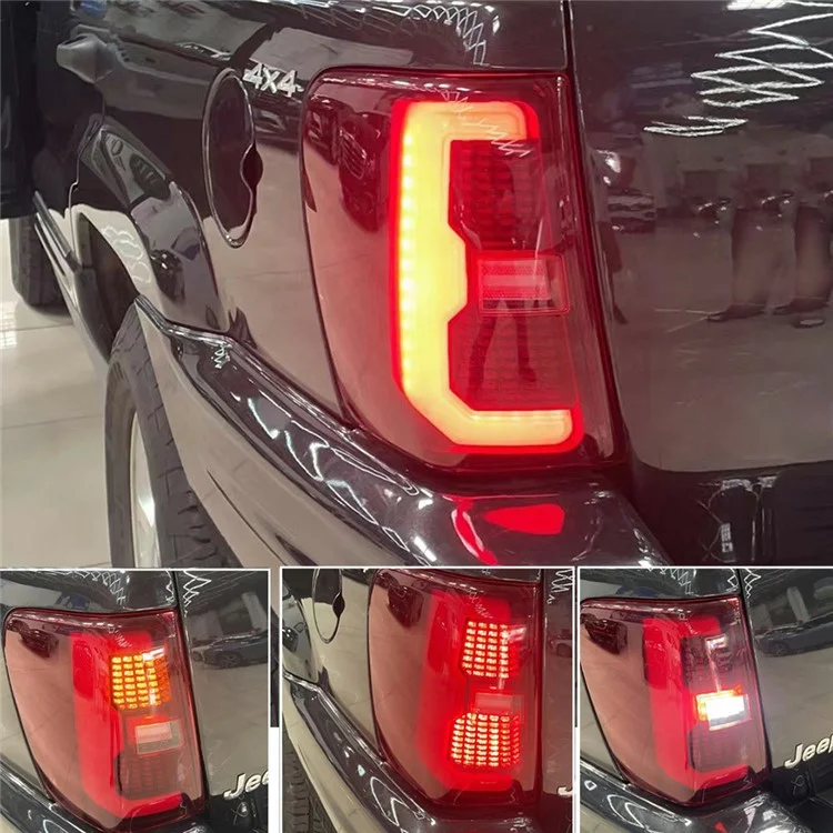WINAUTO 1 Paire de Feux Arrière LED pour Jeep Grand Cherokee 1999-2004 - Noir