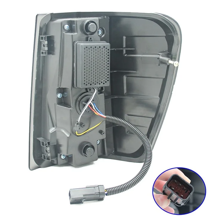 WINAUTO 1 Paire de Feux Arrière LED pour Jeep Grand Cherokee 1999-2004 - Noir