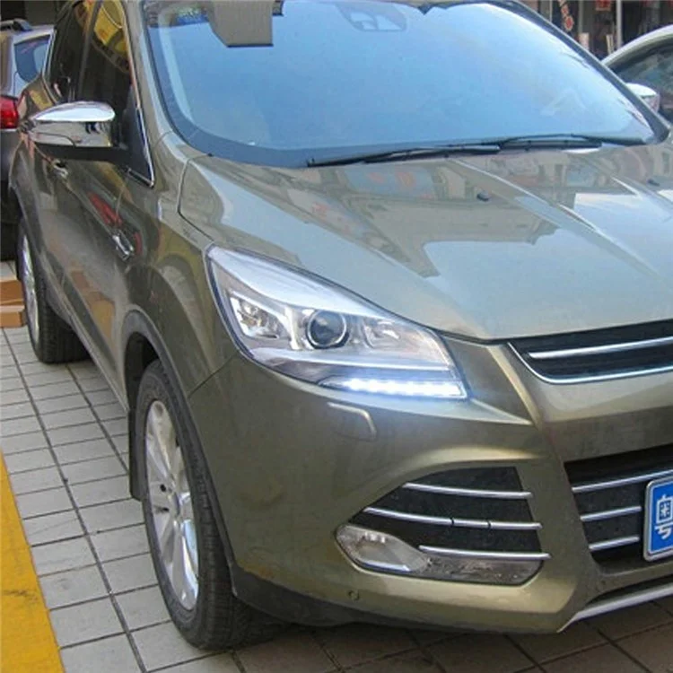 WINAUTO Para Ford Kuga / Escape 2013-2015 1 Par de Luces LED DRL Impermeables para Conducción Diurna