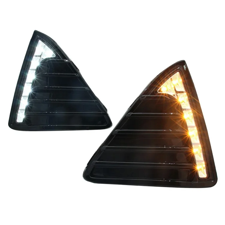 WINAUTO 1 Pair For Ford All-New Focus 2012-2014 LED Lamp Daytime Running Light with Yellow Light
