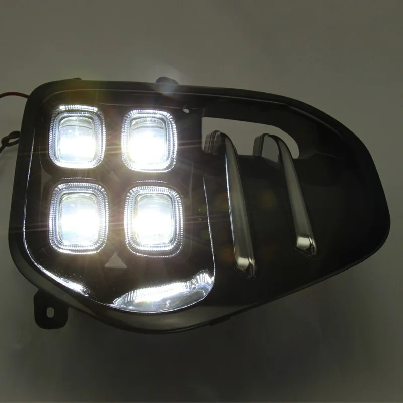 WINAUTO dla Kia KX5 / ACE 2015-2017 1 Para lamp do jazdy dziennej Wodoodporne światła LED DRL