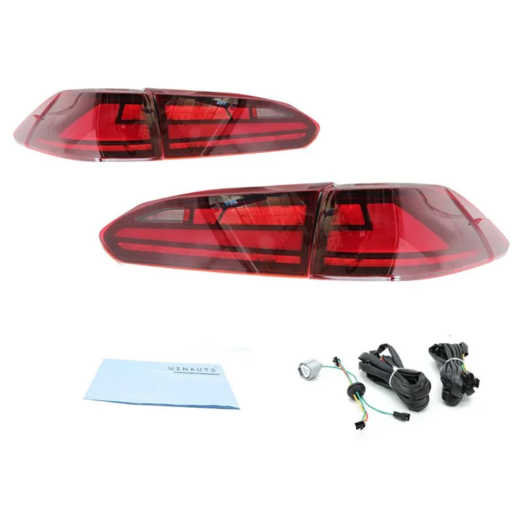 WINAUTO 2Pcs LED Feu Arrière Voiture Feu Arrière pour Toyota Frontlander / Corolla Cross 2022 Feu Clignotant - Rouge