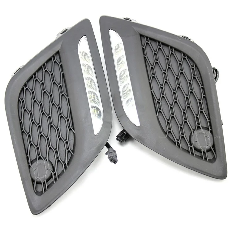 WINAUTO For XC60 2009-2013 1 Pair Daytime Running Lamp Super Bright LED Car DRL Light