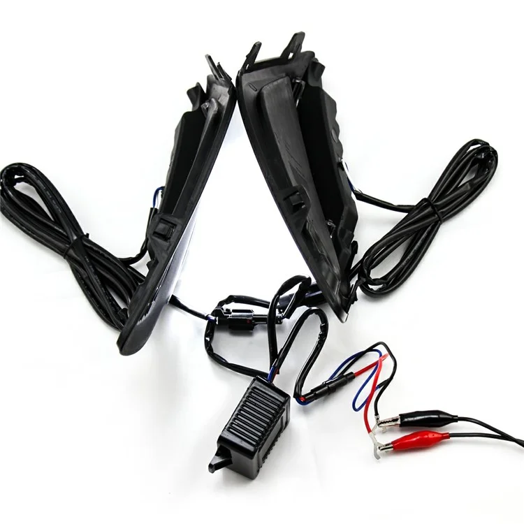 WINAUTO For XC60 2009-2013 1 Pair Daytime Running Lamp Super Bright LED Car DRL Light