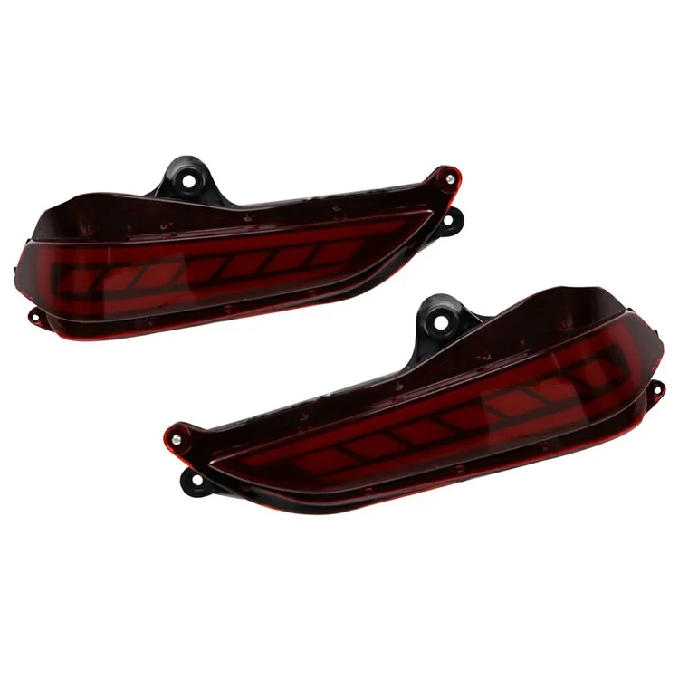WINAUTO 2Pcs Feu Arrière pour Toyota Yaris 2017-2018 Feux Arrière LED Lumière de Freinage et Clignotant