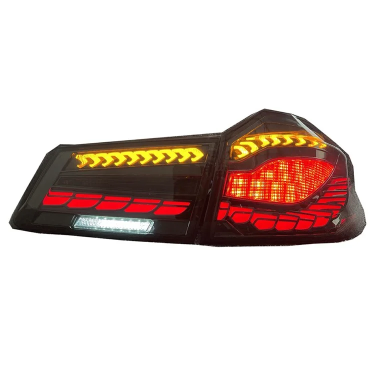 WINAUTO 2 pièces Feu arrière LED pour 5-Series G30 / G38 (2018-2020) PP+Acrylique Clignotant