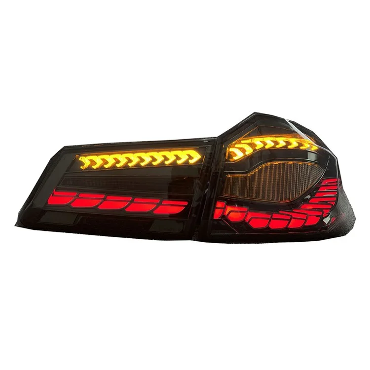 WINAUTO 2 pièces Feu arrière LED pour 5-Series G30 / G38 (2018-2020) PP+Acrylique Clignotant