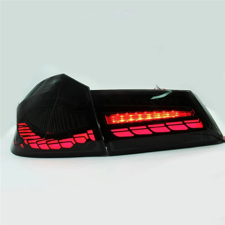 WINAUTO 2 pièces Feu arrière LED pour 5-Series G30 / G38 (2018-2020) PP+Acrylique Clignotant