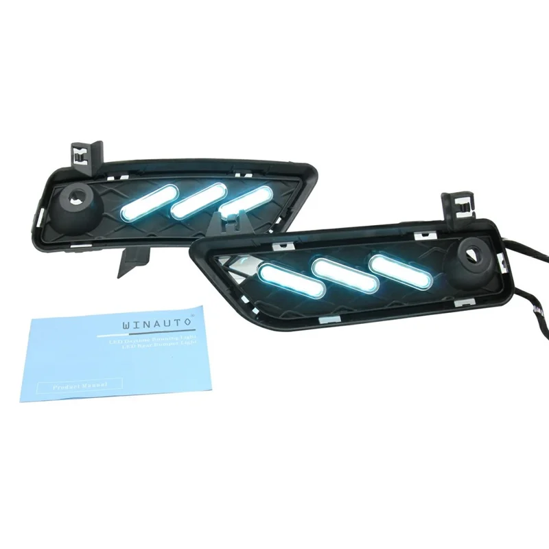 WINAUTO 3 Color Flowing LED Daytime Running Light for X3 F25 2009-2013 Turn Signal Lamp