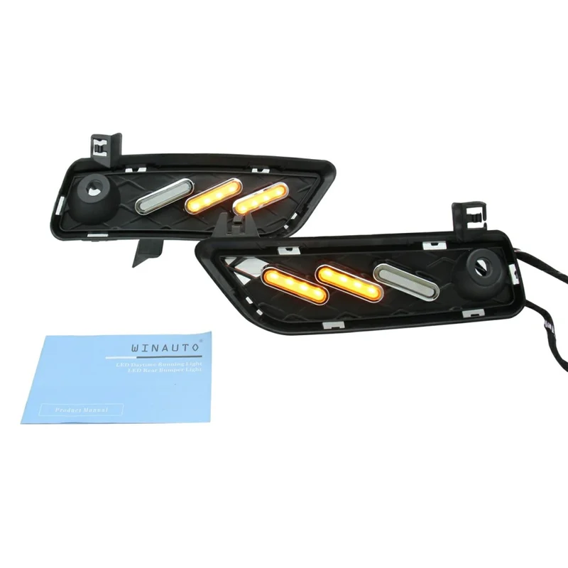 WINAUTO 3 Color Flowing LED Daytime Running Light for X3 F25 2009-2013 Turn Signal Lamp