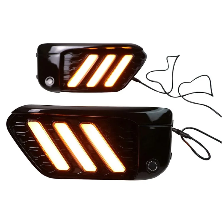 WINAUTO 1 Pair LED Daytime Running Lights for X1 F48 / F49 (2015-2020) Dual Color DRL Lamps