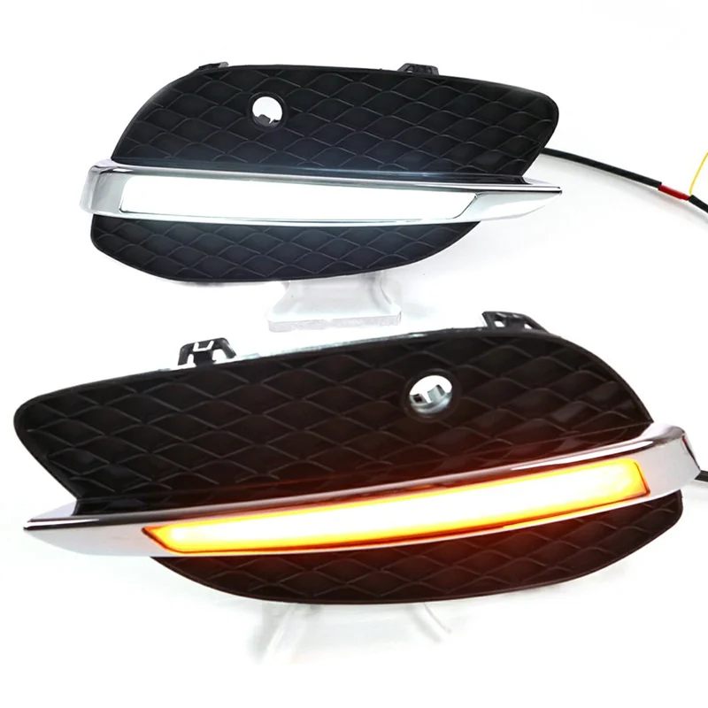 WINAUTO 1 Pair DRL Lights for GLC Grade X205 2015-2016 Car Daytime Running Lamps