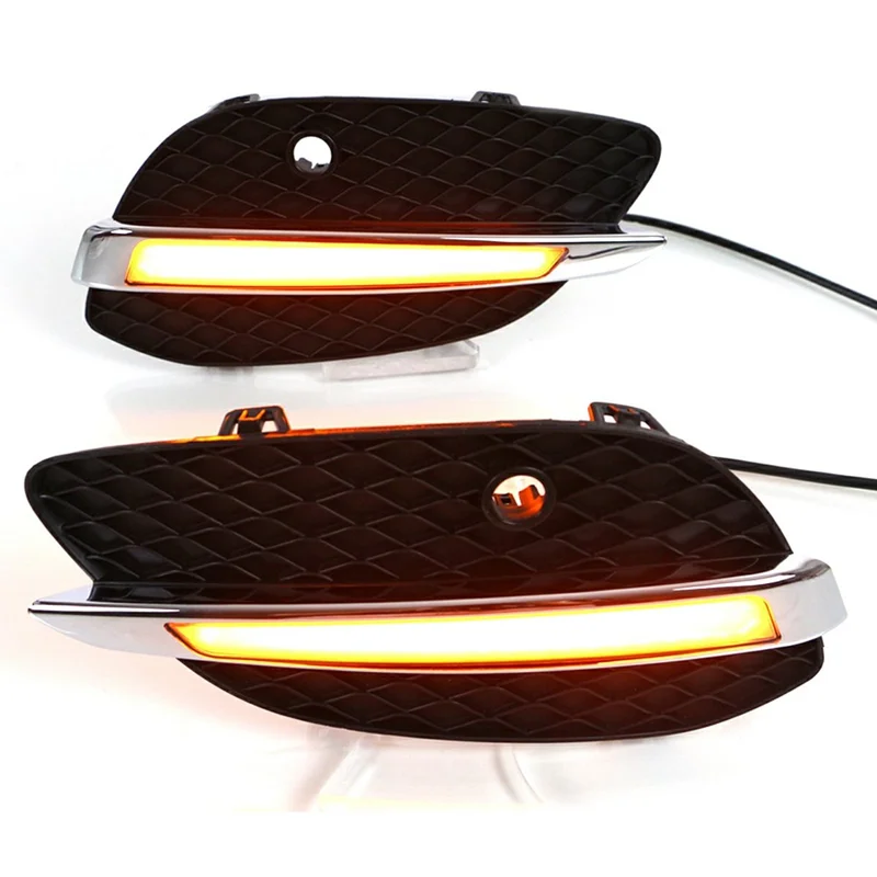 WINAUTO 1 Pair DRL Lights for GLC Grade X205 2015-2016 Car Daytime Running Lamps