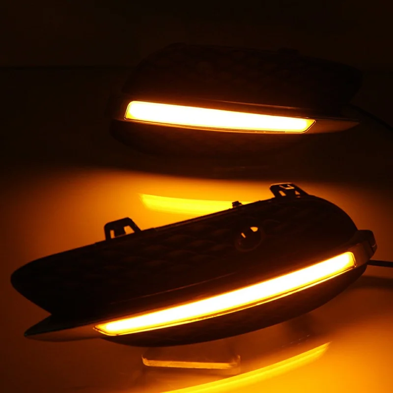 WINAUTO 1 Pair DRL Lights for GLC Grade X205 2015-2016 Car Daytime Running Lamps