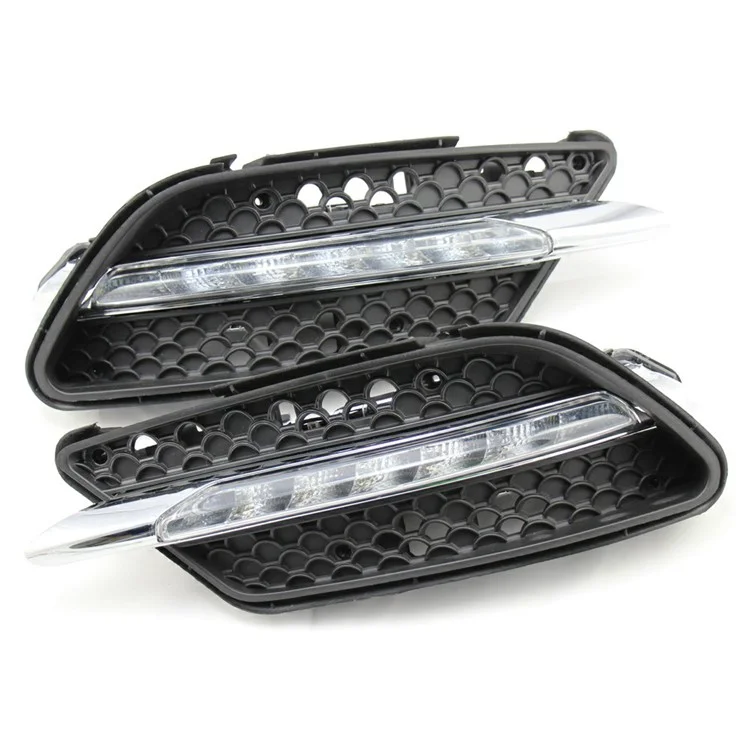 WINAUTO Für C-Klasse W204 AMG 2008-2010 1 Paar Auto Super Bright DRL-Licht LED Tagfahrlicht