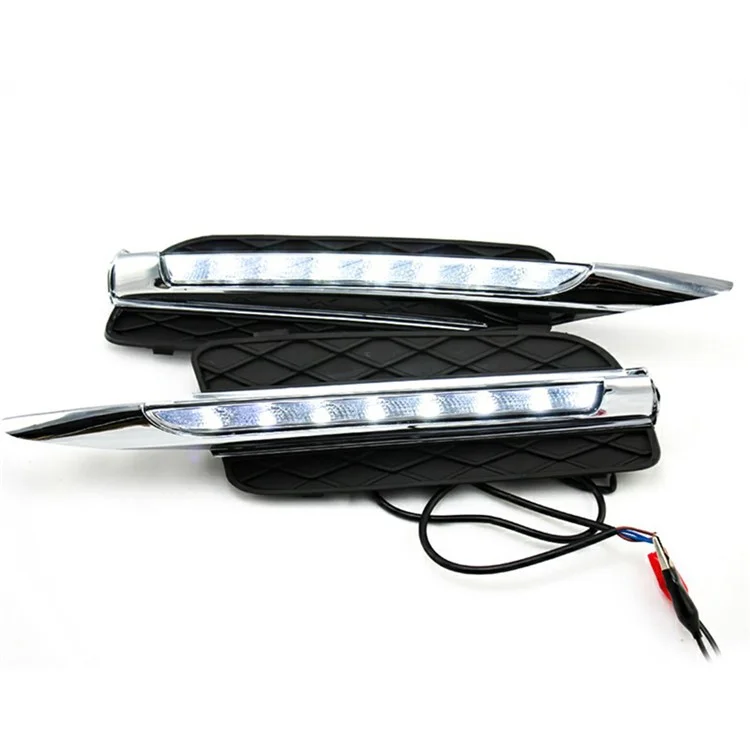WINAUTO 1 Pair LED Daytime Running Lights for X5 E70 (2007-2010) Electroplating Clear Driving Light