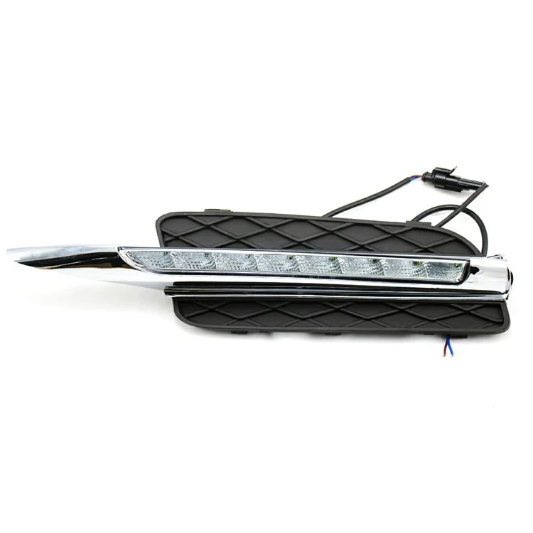 WINAUTO 1 Pair LED Daytime Running Lights for X5 E70 (2007-2010) Electroplating Clear Driving Light