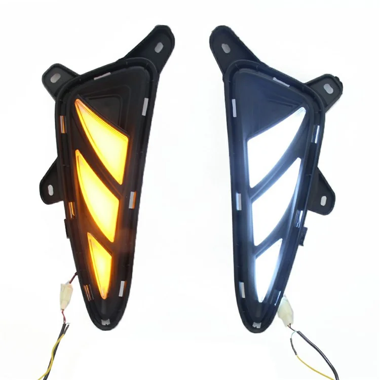 WINAUTO 1 Pair Daytime Running Lamp for Toyota C-HR / IZOA 2017-2020 Car Light with Dual-Way Function