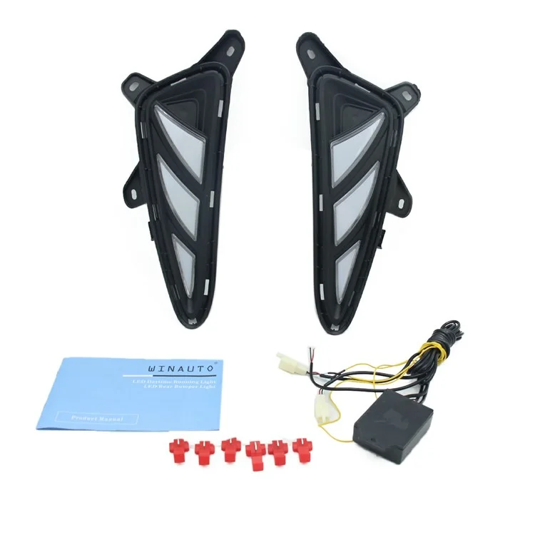 WINAUTO 1 Pair Daytime Running Lamp for Toyota C-HR / IZOA 2017-2020 Car Light with Dual-Way Function