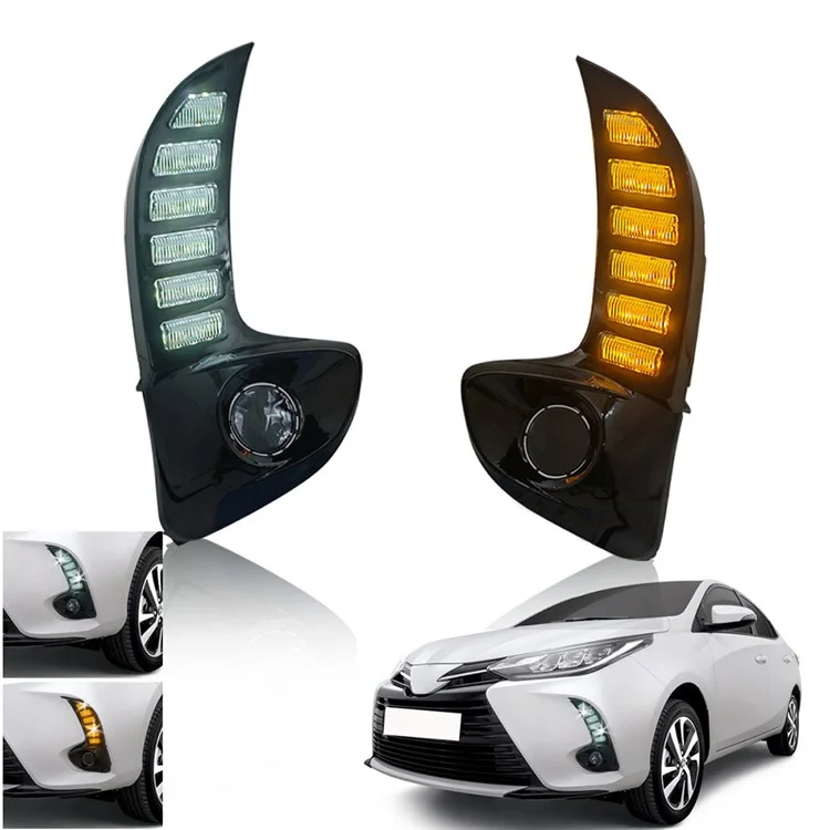 WINAUTO Per Toyota Yaris 2020-2021 Luci diurne a LED Lampada per segnale di svolta