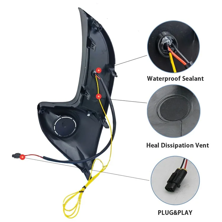 WINAUTO Per Toyota Yaris 2020-2021 Luci diurne a LED Lampada per segnale di svolta